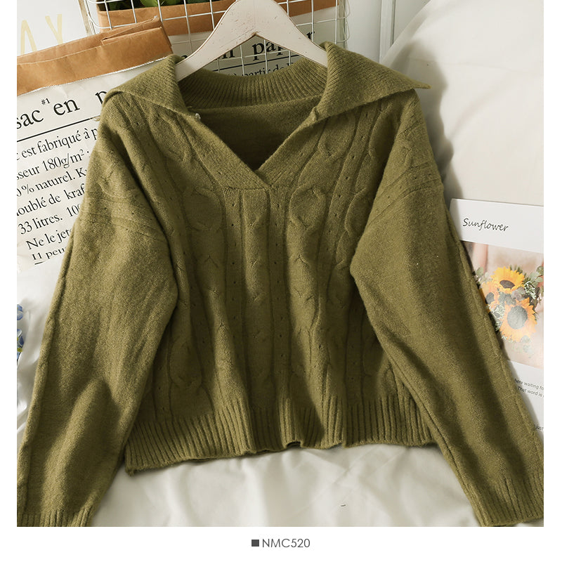 Pull coréen slim couleur pure 1917
