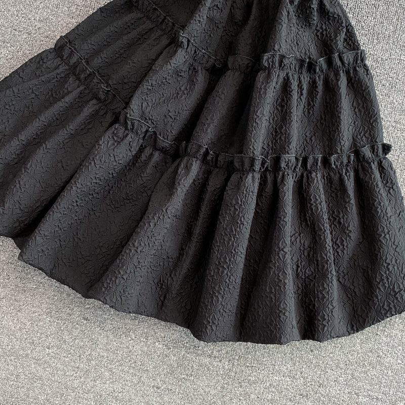 Robe à manches volantées vintage vieillissante 3347
