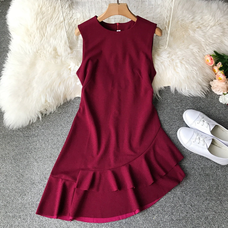 Jupe irrégulière Robe à volants 3024