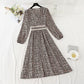 New French tea break early spring chiffon skirt long  2313