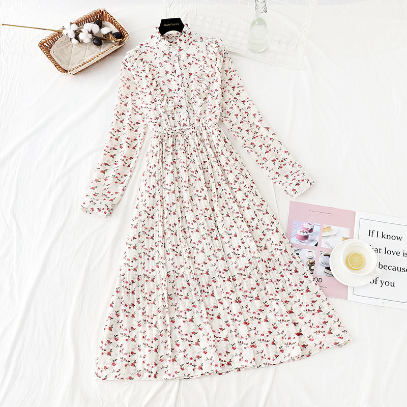 New style with long coat and French pleated skirt inside  2401