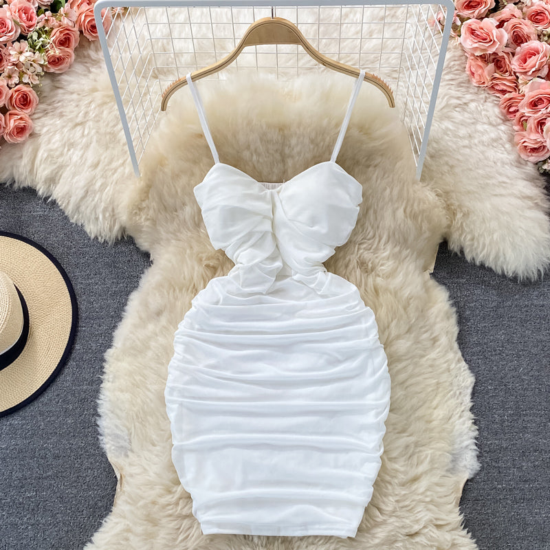 Petite robe sexy dos nu à bretelles Spice Girl 2804