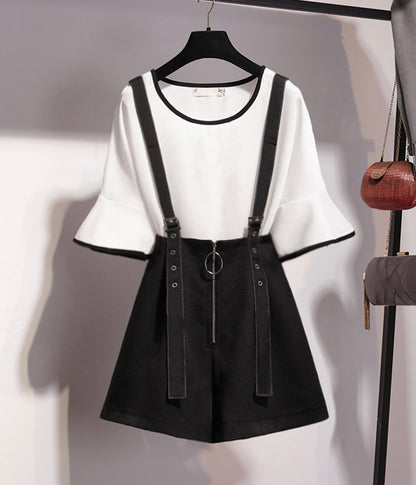 Haut blanc doux + jupe slim noire 1269