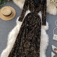 Shiny sequined long sleeve dress women's dress  1174