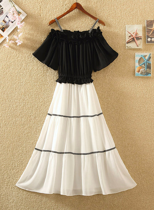 Sweet chiffon dress summer dress  1108