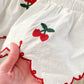 Cute A line cherry dress fashion girl dress  1178