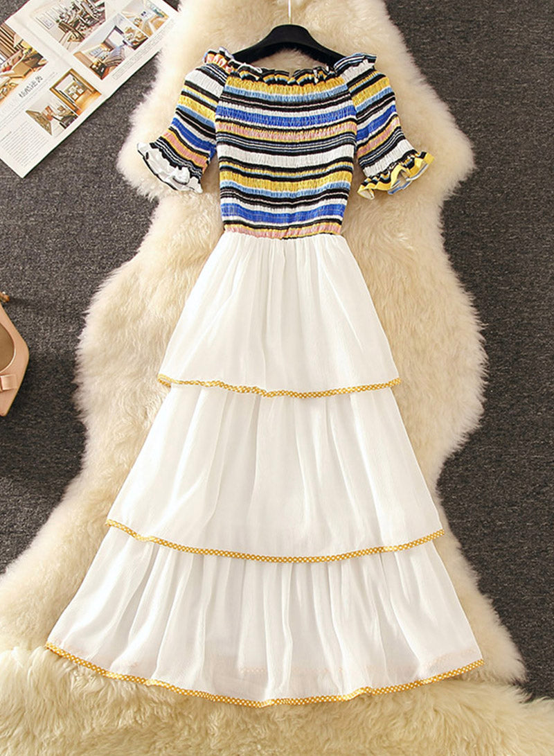 Sweet chiffon dress summer dress  1109