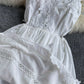 Robe dos nu en dentelle blanche pour fille 1167
