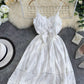 Robe dos nu en dentelle blanche pour fille 1167