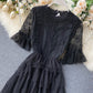Cute tulle lace A line dress fashion girl dress  1061