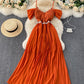 Stylish lace off shoulder dress  918