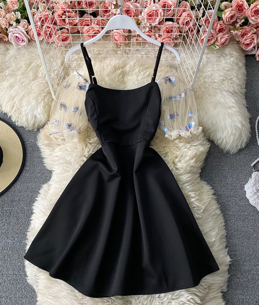 Schönes A-Linie kurzes Kleid Mode Mädchenkleid 895