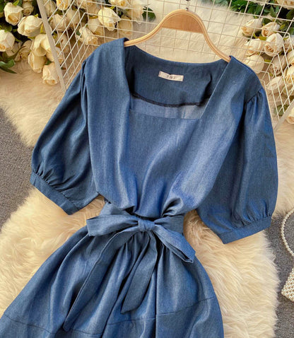 Cute A line short dress fashion dress  858
