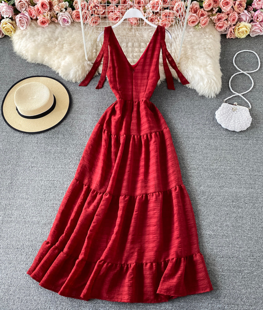 Cute A line short dress fashion dress  878