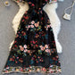 Cute A line dress with embroidery  829
