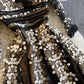 Black v neck lace dress A line party dress  827