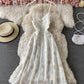 Cute A line floral dress fashion dress  837