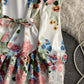 Stylish A line floral dress long sleeve dress  803