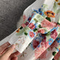 Stylish A line floral dress long sleeve dress  803