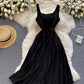 Simple A line short dress fashion girl dress  765