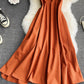 Simple A line round neck dress fashion dress  841