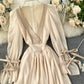 Stylish v neck chiffon short dress  899