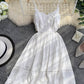 Robe dos nu en dentelle blanche pour fille 1167