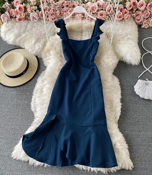Cute A line short dress fashion dress  751