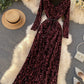 Shiny sequined long sleeve dress women's dress  1174