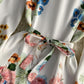 Stylish A line floral dress long sleeve dress  803