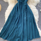 Simple A line short dress fashion girl dress  765