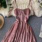 Cute A line velvet short dress women's dress  1098