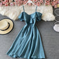 Cute off shoulder short dress A line fashion dress  744