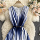 Stylish v neck A line dress fashion dress  704