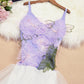 Cute v neck tulle short dress fashion dress  718