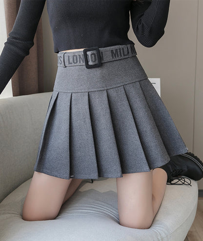 Cute A line pleated skirt  3461