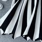Ein Linienstreifenrock Hochwertiger Strickrock 3511