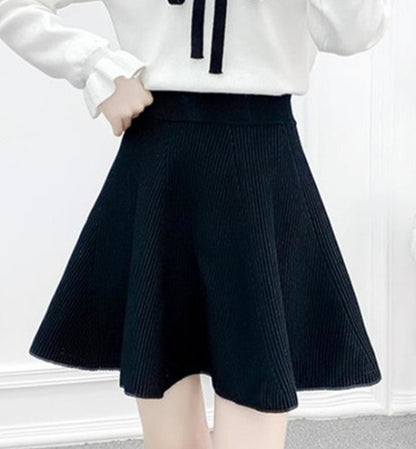 Cute knitted skirt short skirt  3477