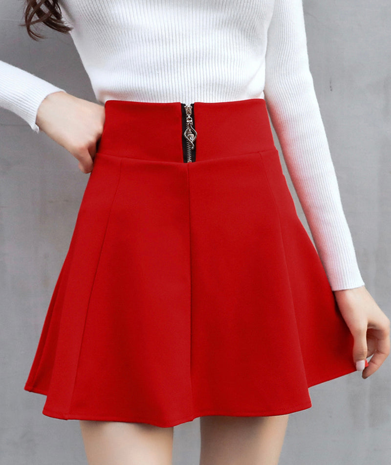 Stylish A line short skirt  3464