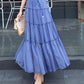 A line soft chiffon skirt women's skirt  3507
