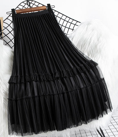 Cute A line tulle skirt  3452