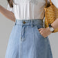 Jupe en jean simple coupe A 3485