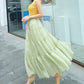 A line soft chiffon skirt women's skirt  3507