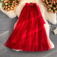 Jupe trapèze en tulle mignonne 3445