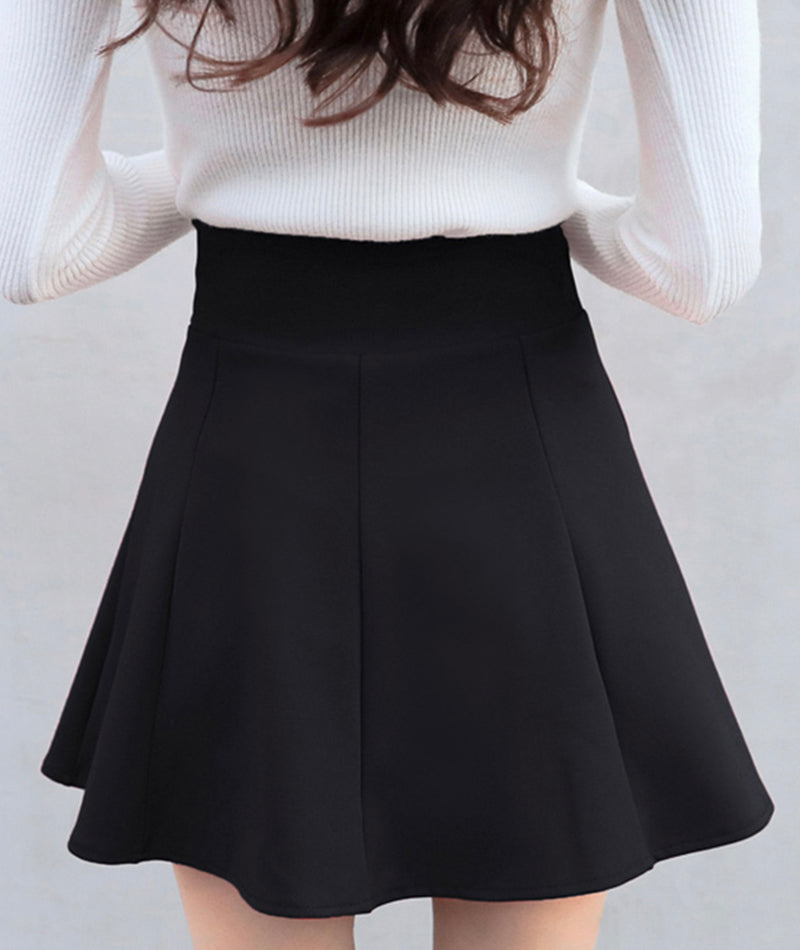 Stylish A line short skirt  3464