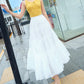 A line soft chiffon skirt women's skirt  3507