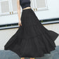 A line soft chiffon skirt women's skirt  3507