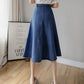 Jupe en jean simple coupe A 3485