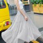 A line soft chiffon skirt women's skirt  3507