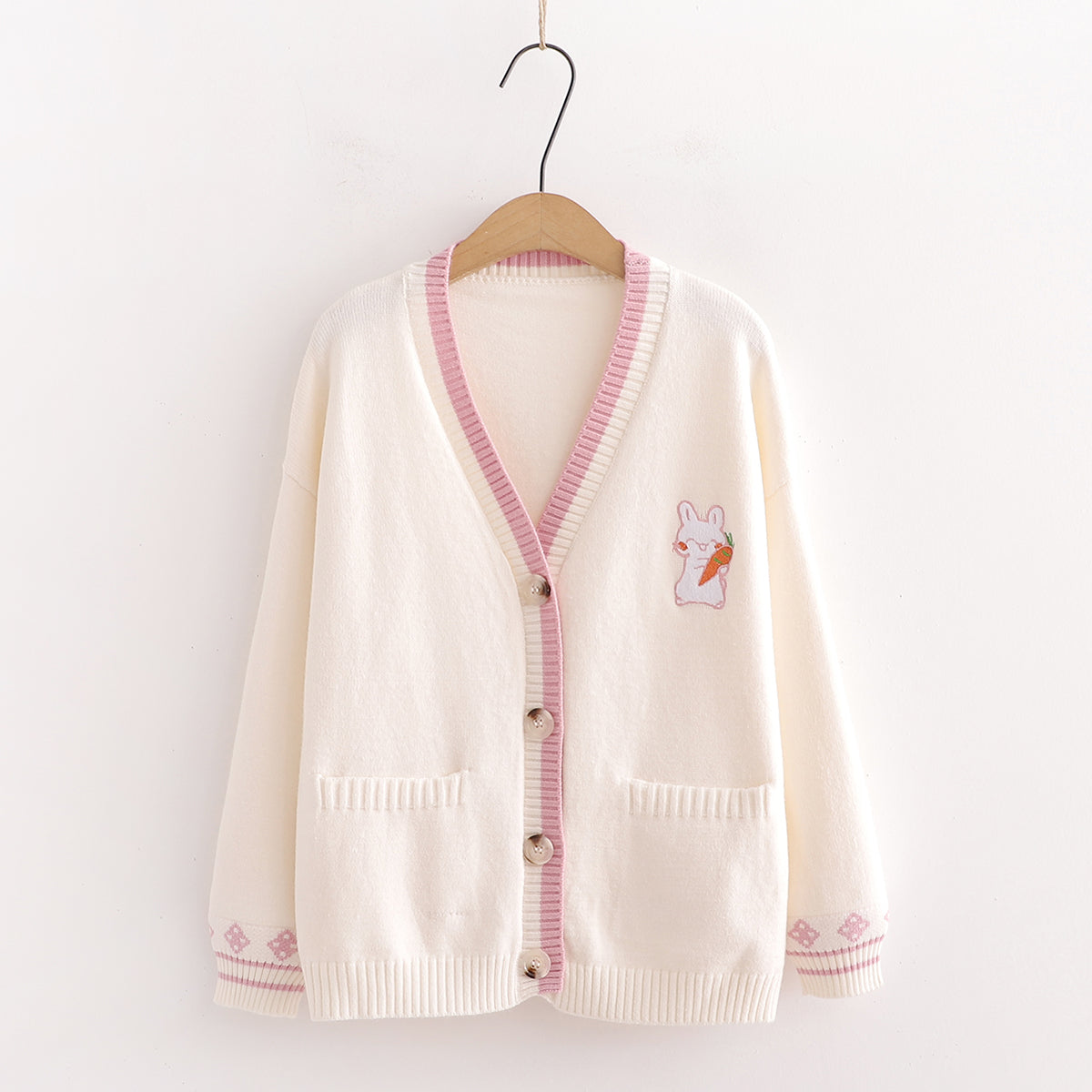 Cute v-neck cardigan sweater  039